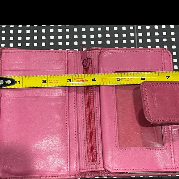 Vintage Rolfs genuine leather wallet Barbie pink - Picture 10 of 11